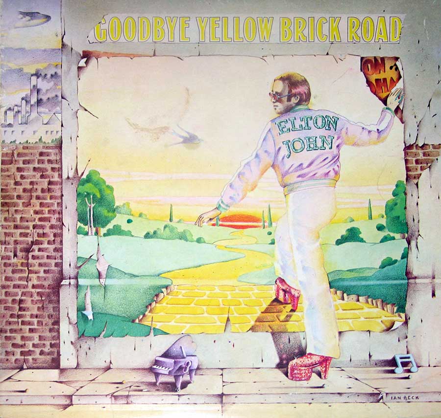 ELTON JOHN - Goodbye Yellow Brick Road Gatefold 2LP 12" Vinyl Album album front cover