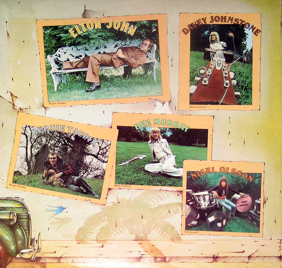 ELTON JOHN - Goodbye Yellow Brick Road Gatefold 2LP 12" Vinyl Album album back cover