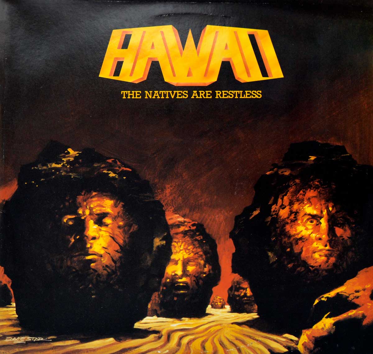 Large Album Front Cover Photo of HAWAII - The Natives Are Restless 