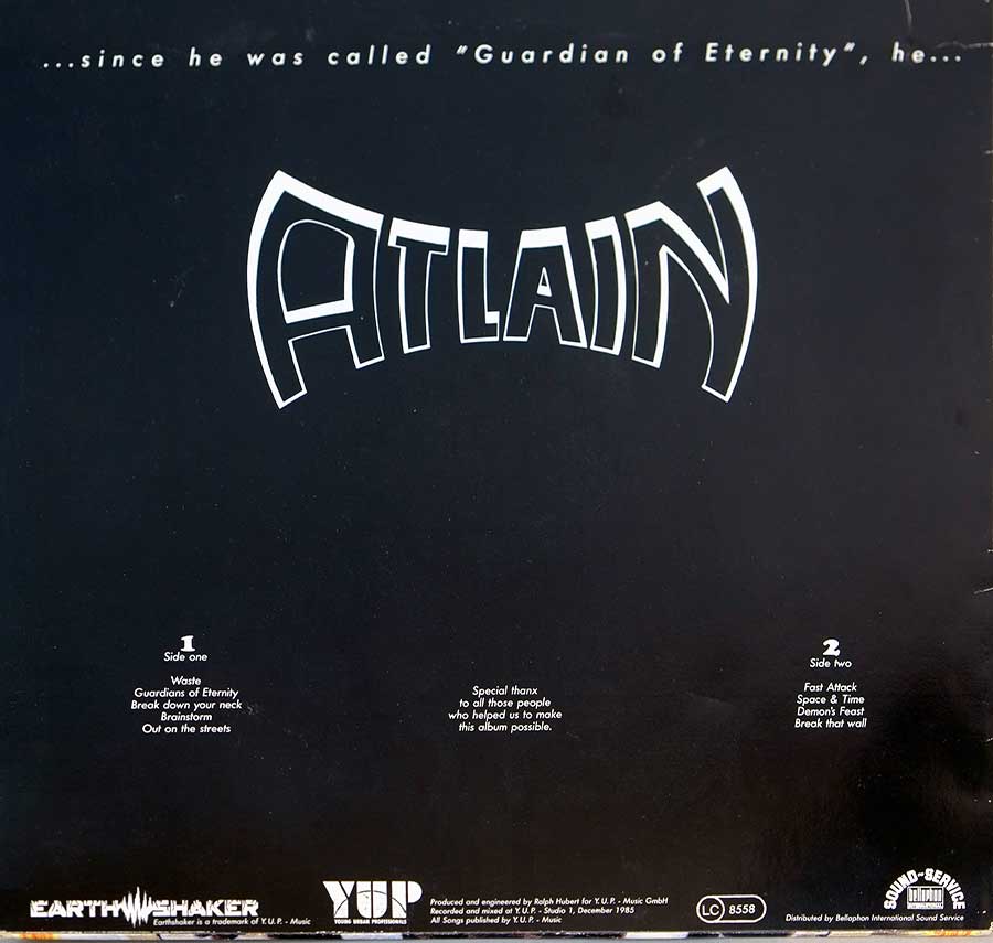 High Resolution Photo Album Back Cover of ATLAIN - G.O.E. https://vinyl-records.nl