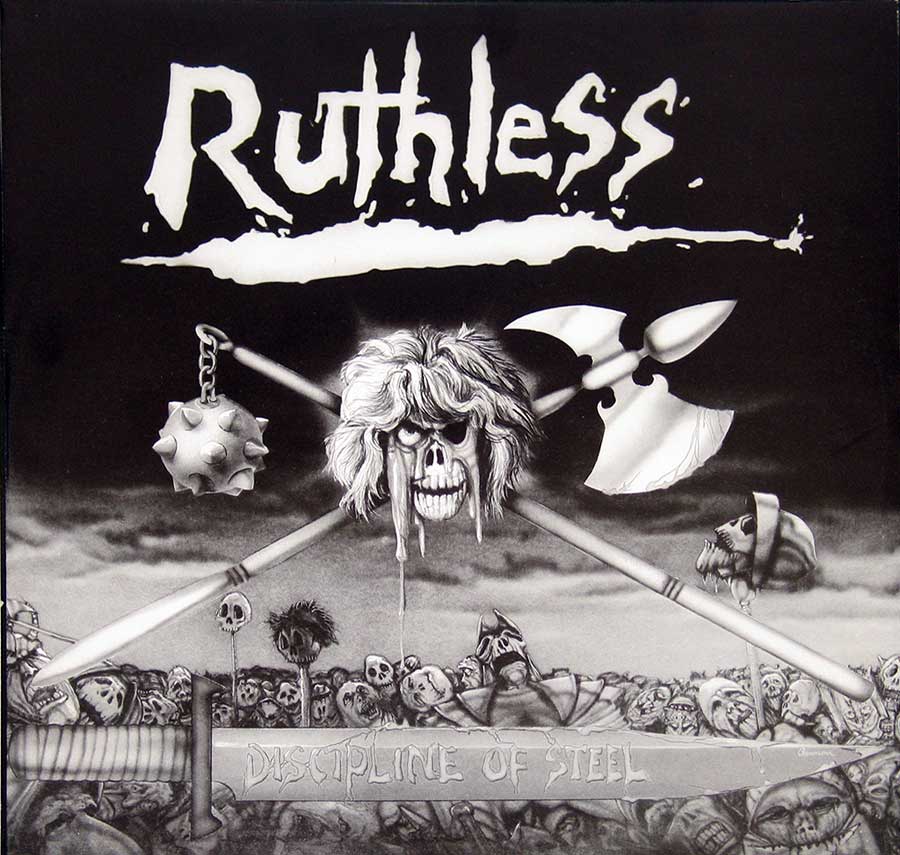RUTHLESS - Discipline Of Steel Axe Killer 12" Vinyl LP Album
 custom inner sleeve