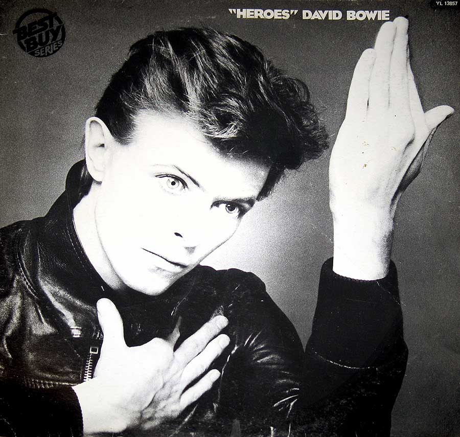 Front Cover Photo Of DAVID BOWIE - Heroes Promo With Brian Eno, Robert Fripp 12" Vinyl LP Album