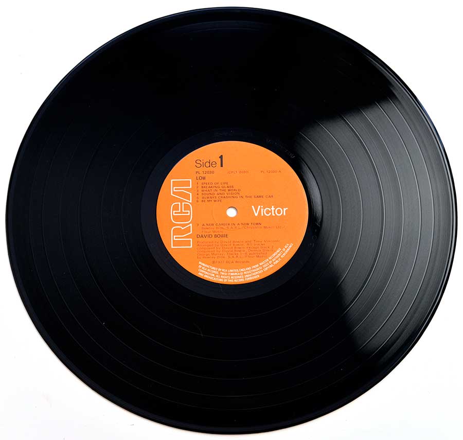 Photo of Side One of DAVID BOWIE – Low 1977 UK Release 12" Vinyl LP Album 