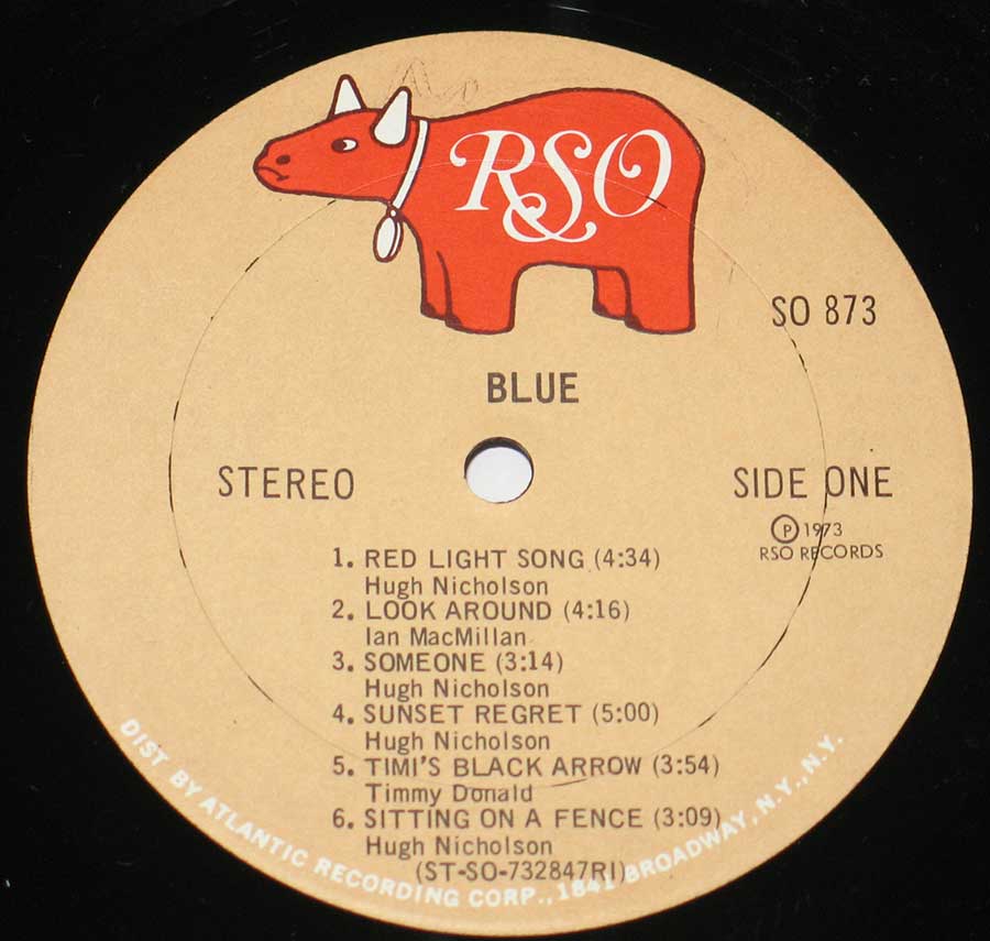 "BLUE" Record Label Details: SO 973, RSO 2394-105 / Mooth Music ℗ 1973 RSO Records Sound Copyright