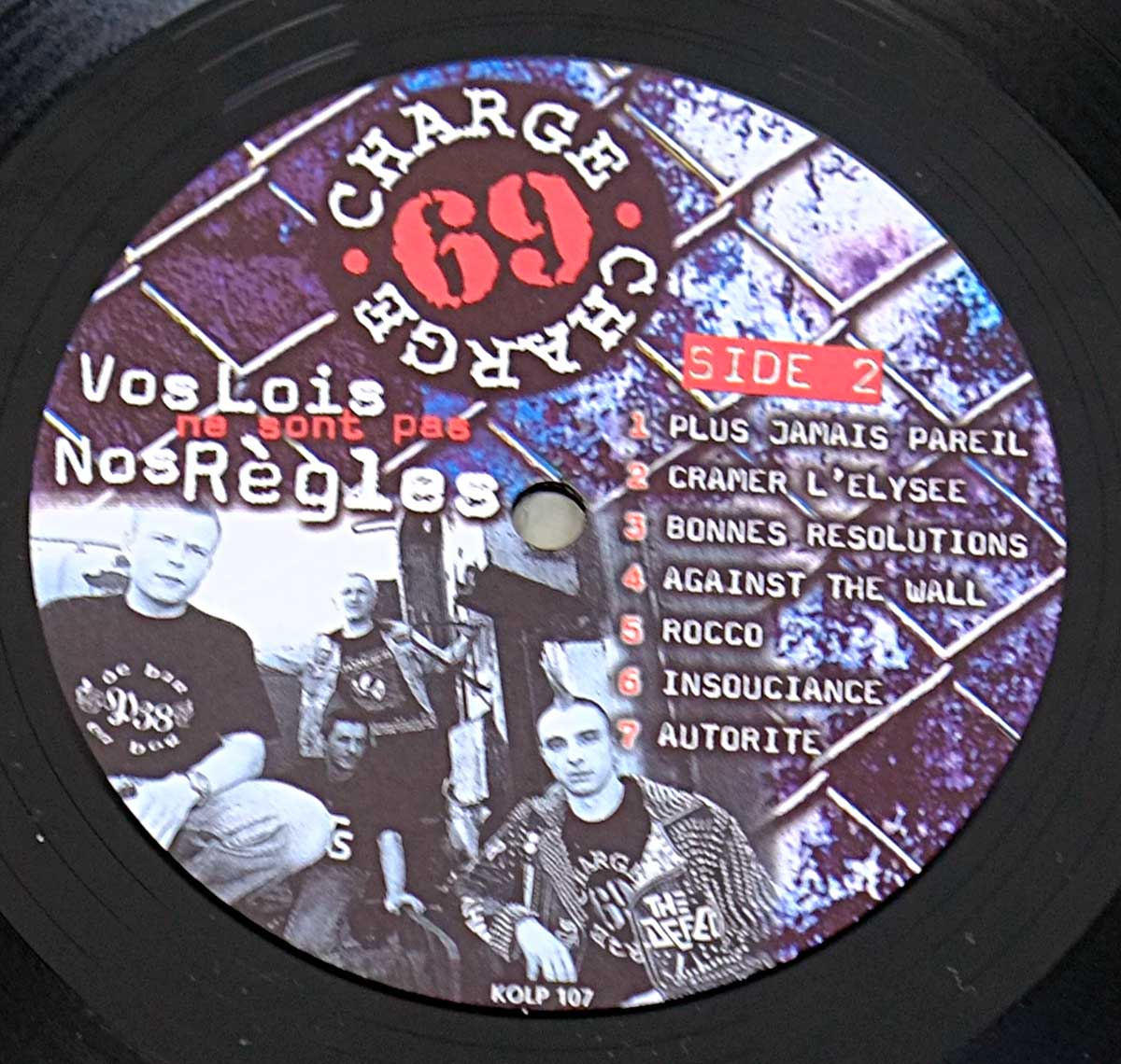 High Quality Photo of Record Label  "CHARGE 69 - Vos Lois Ne Sont Pas Nos Regles