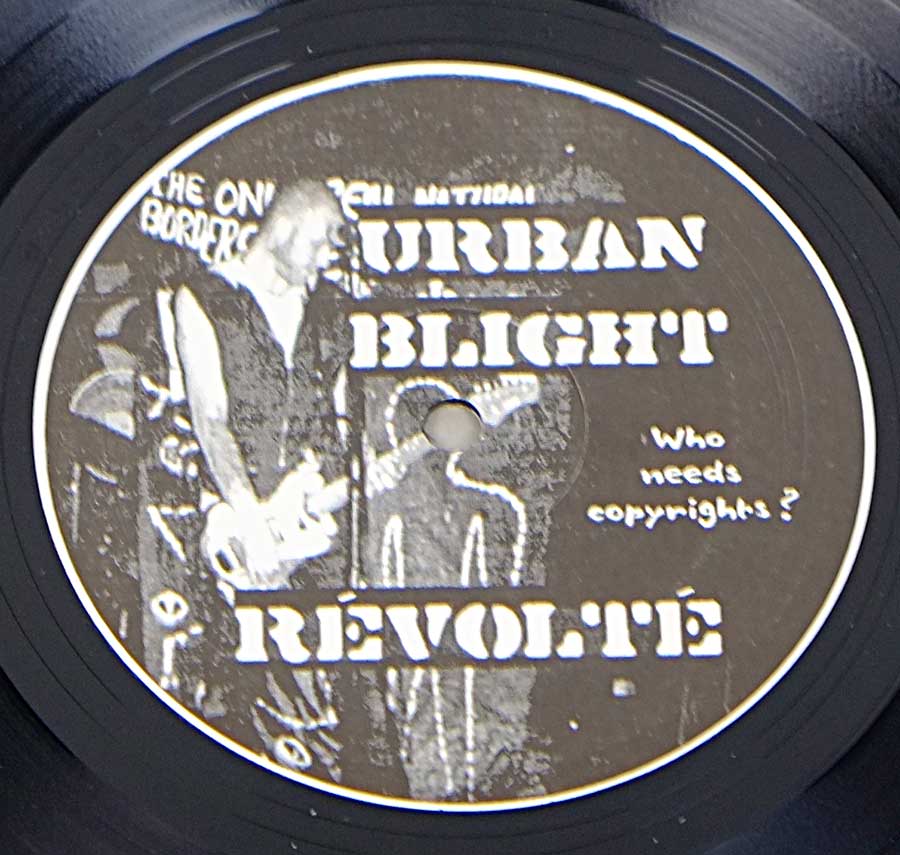Side Two Close up of record's label PEKATRALATAK - Mort Au PunK & URBAN BLIGHT - Revolte 12" LP Vinyl Album