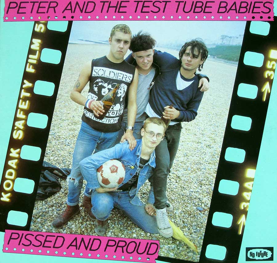 Front Cover Photo Of PETER AND THE TEST TUBE BABIES - Pissed And Proud 12" LP Vinyl Album