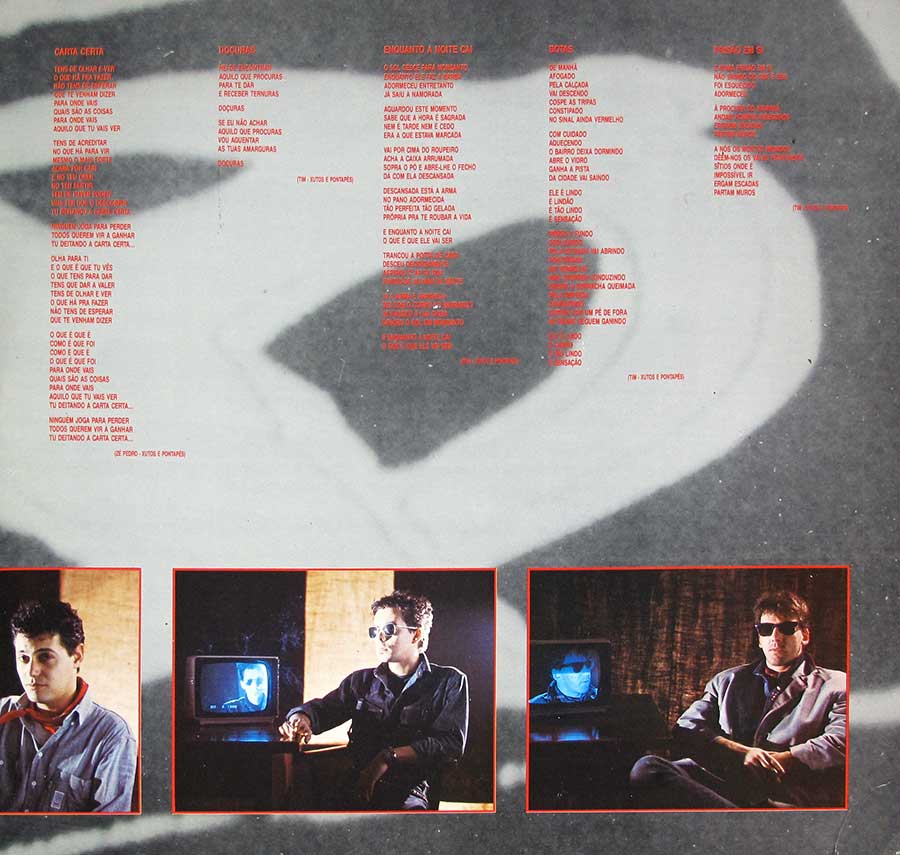 Inner Sleeve   of "XUTOS & PONTAPES - Album 88" Album