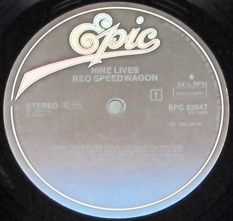 Photo of "REO SPEEDWAGON - Nine Lives FOC Gatefold" EPIC Record Label