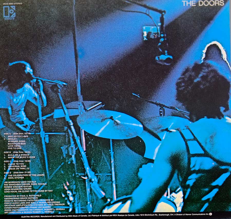 Photo of album back cover Absolutely Live 2LP