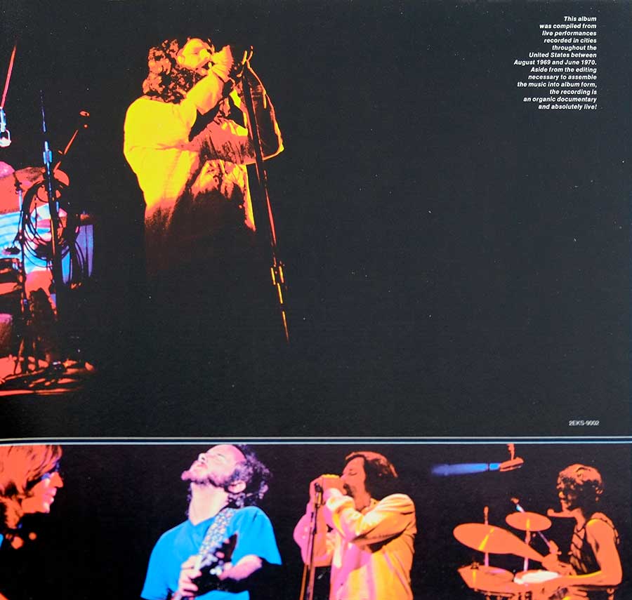 Photo of the right page inside cover Absolutely Live 2LP 