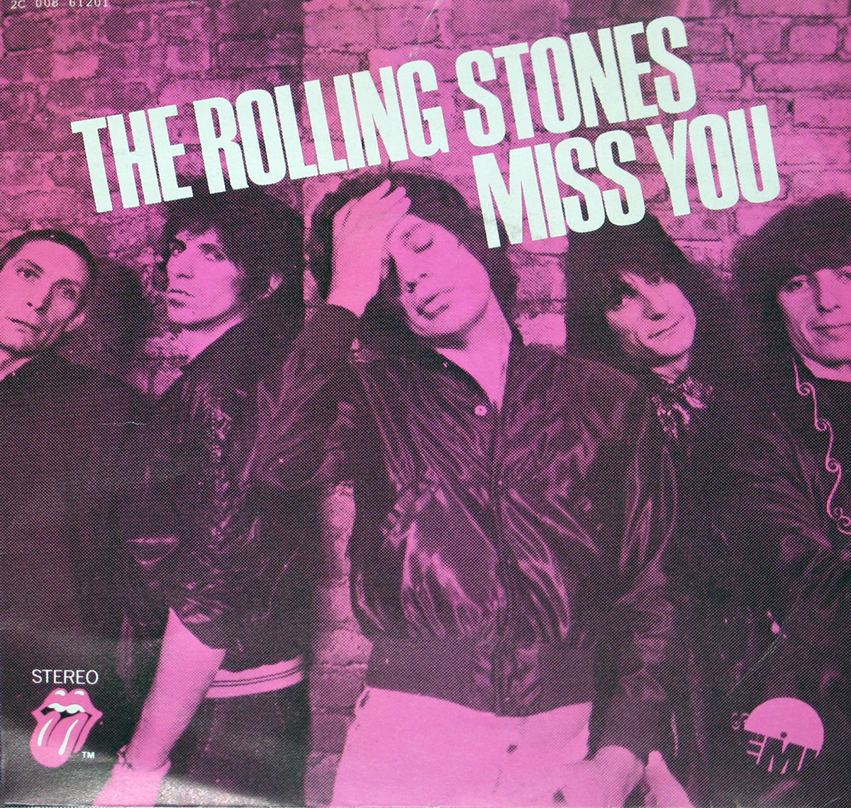 large album front cover photo of: Rolling Stones Miss You / Far Away Eyes 7" Single 