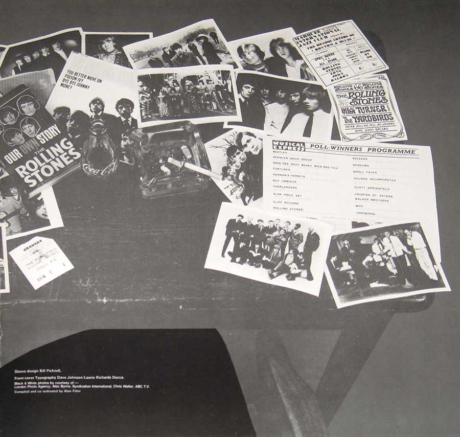 Photo One Of The Original Custom Inner Sleeve ROLLING STONES Rolled Gold, Very Best of Rolling Stones, 2LP 