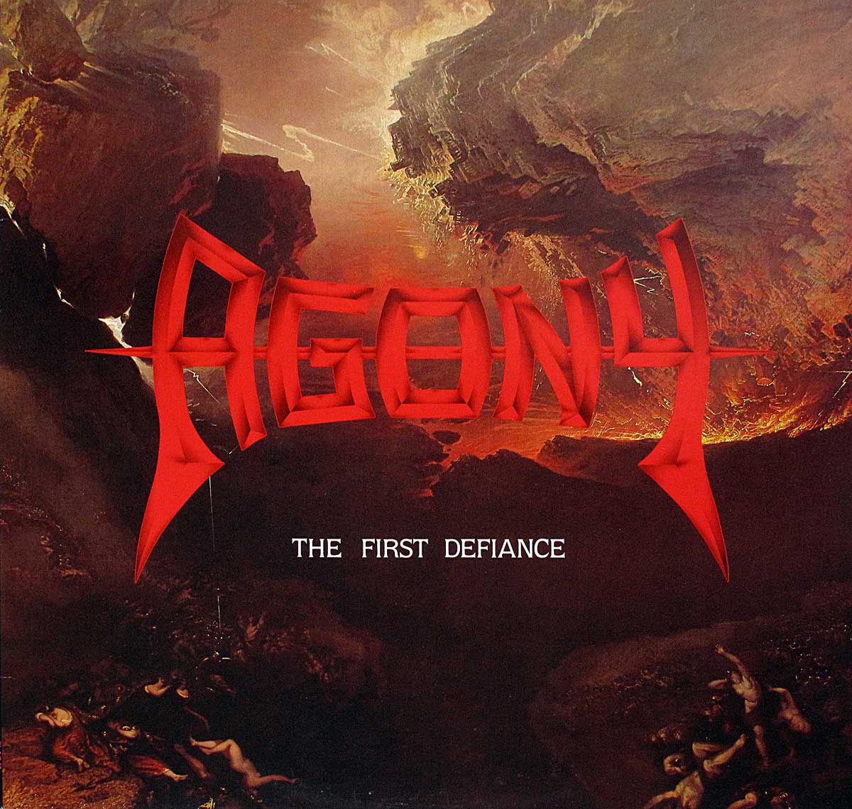 large album front cover photo of: Agony - The First Defiance 