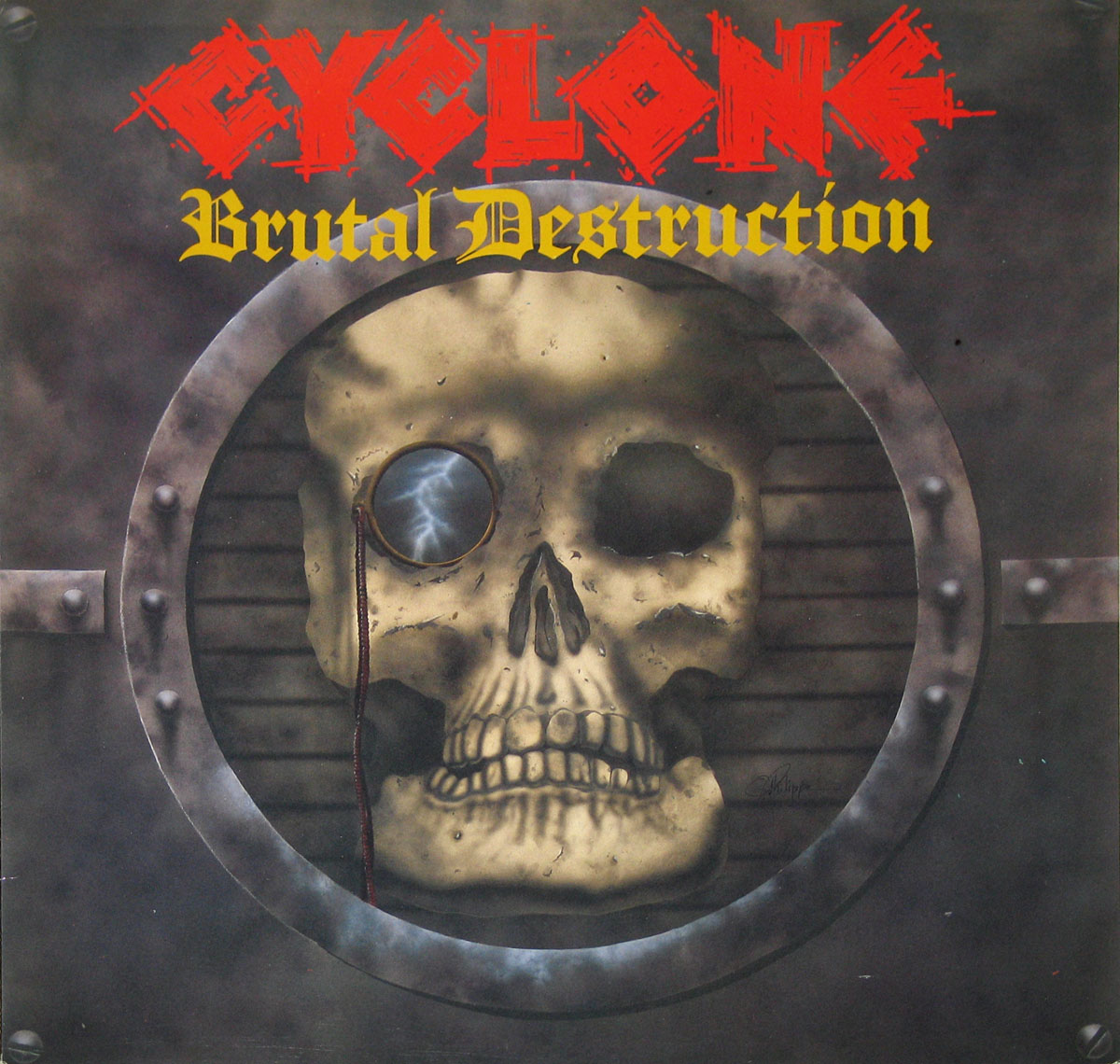 large album front cover photo of:  CYCLONE BRUTAL DESTRUCTION  
