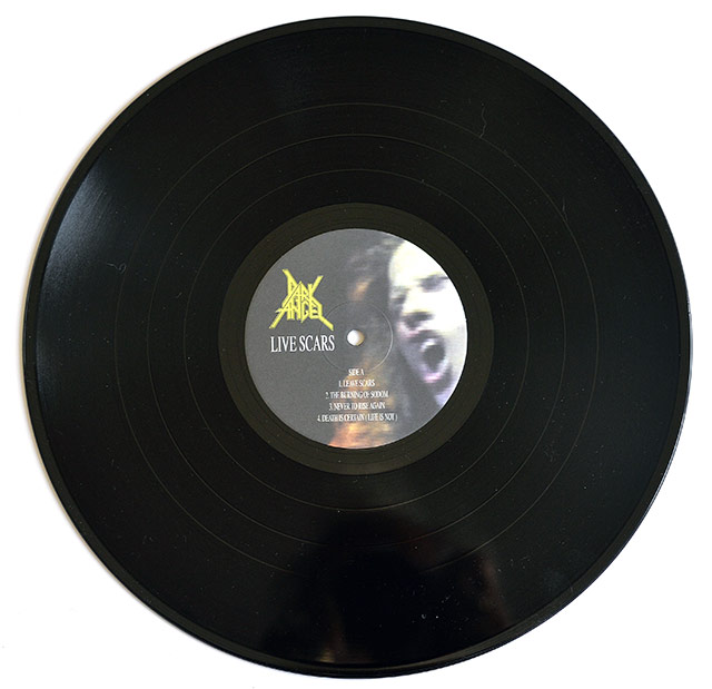 Photo of 12" LP Record Side One DARK ANGEL - Live Scars  Vinyl Record Gallery https://vinyl-records.nl//