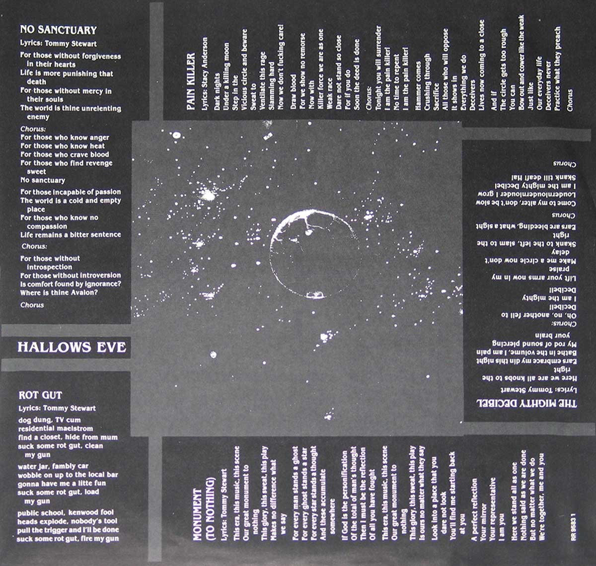 High Resolution Photo of the enlarged label Hallow's Eve - Monument https://vinyl-records.nl