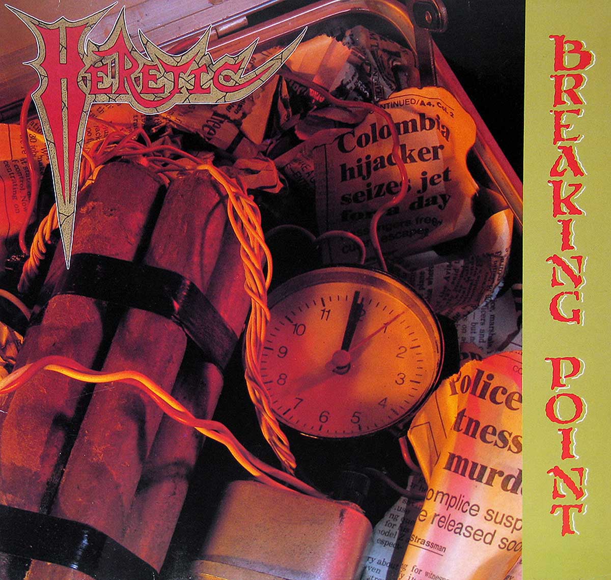 large album front cover photo of: HERETIC BREAKING POINT 