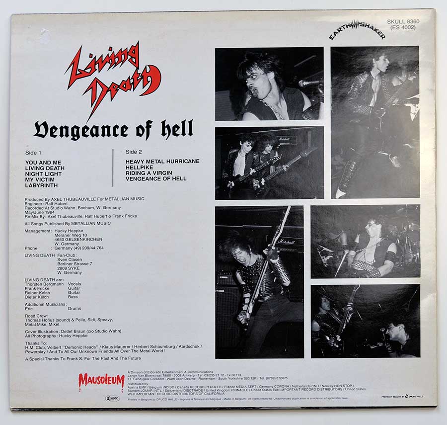 High Resolution Photo LIVING DEATH Vengeance Of Hell Vinyl Record