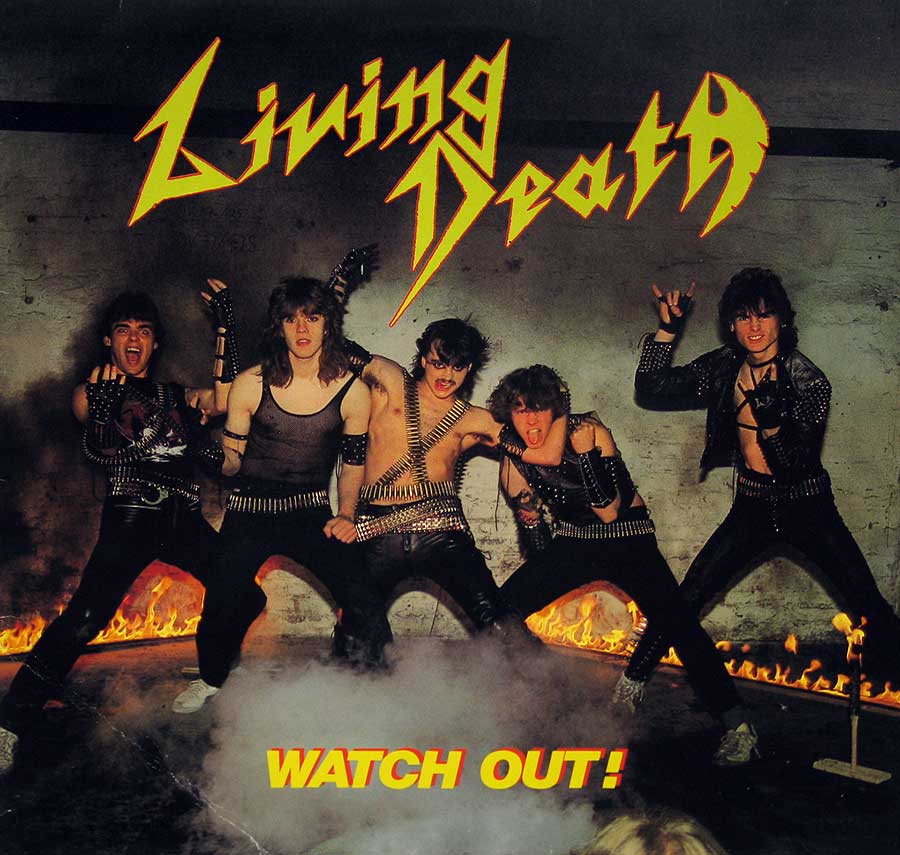 large album front cover photo of: Living Death - Watch Out - Swiss Pressing 