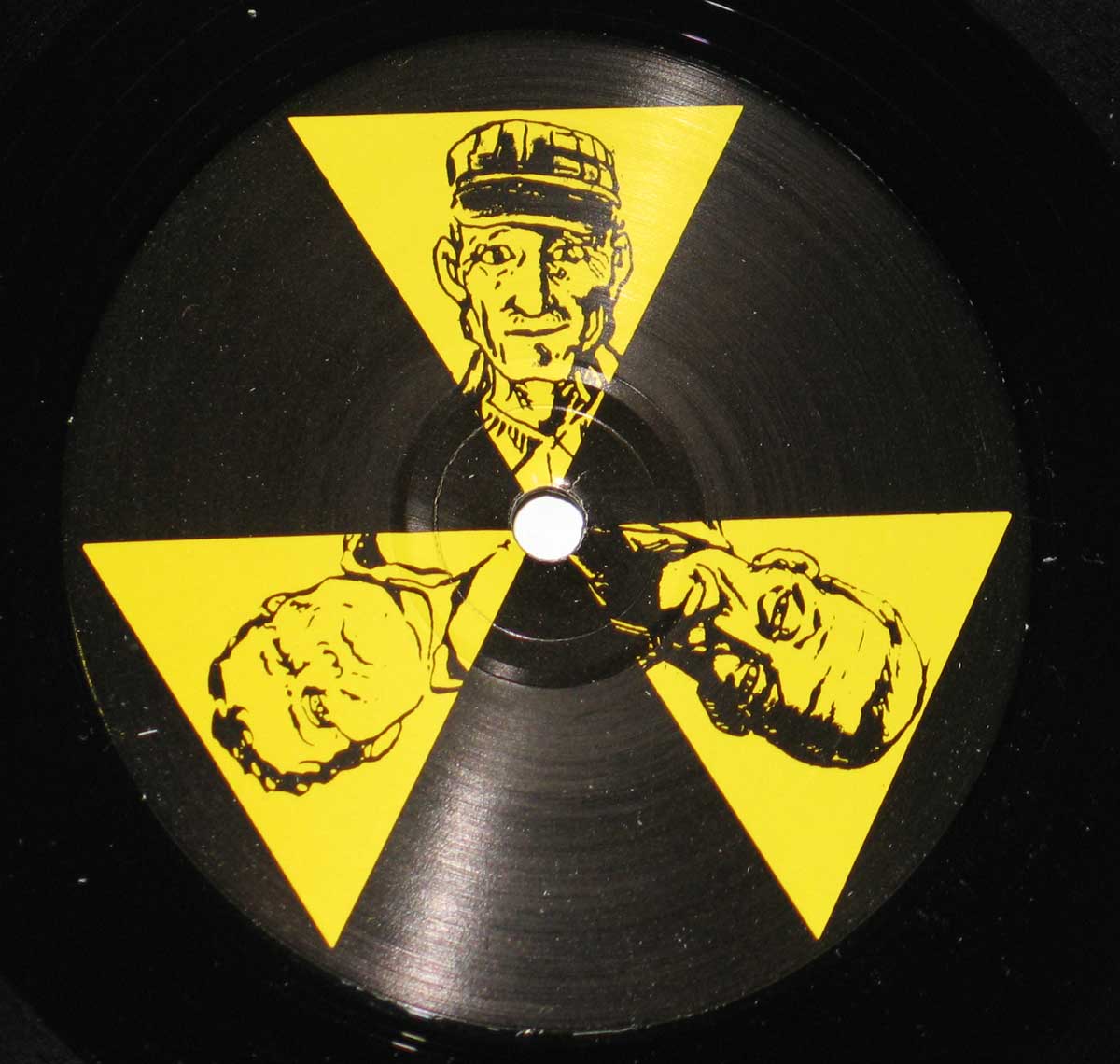 Photo of "Vinyl Solutions" SOL-18 Black and Yellow Record Label 