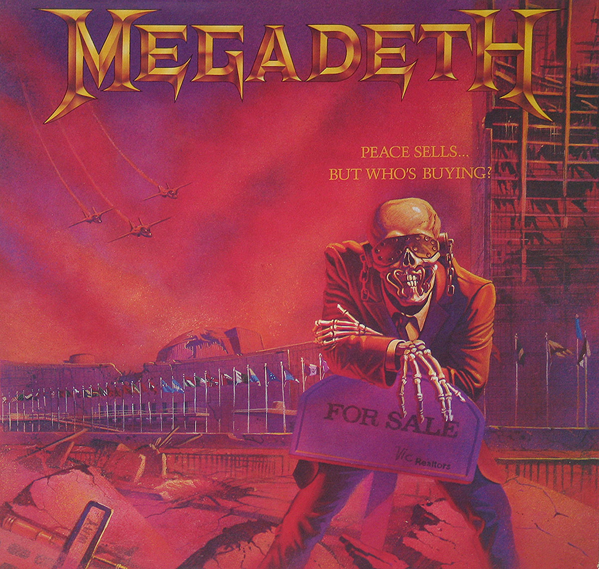 High Resolution Photo MEGADETH PEACE SELLS BUT WHO IS BUYING USA Release Vinyl Record