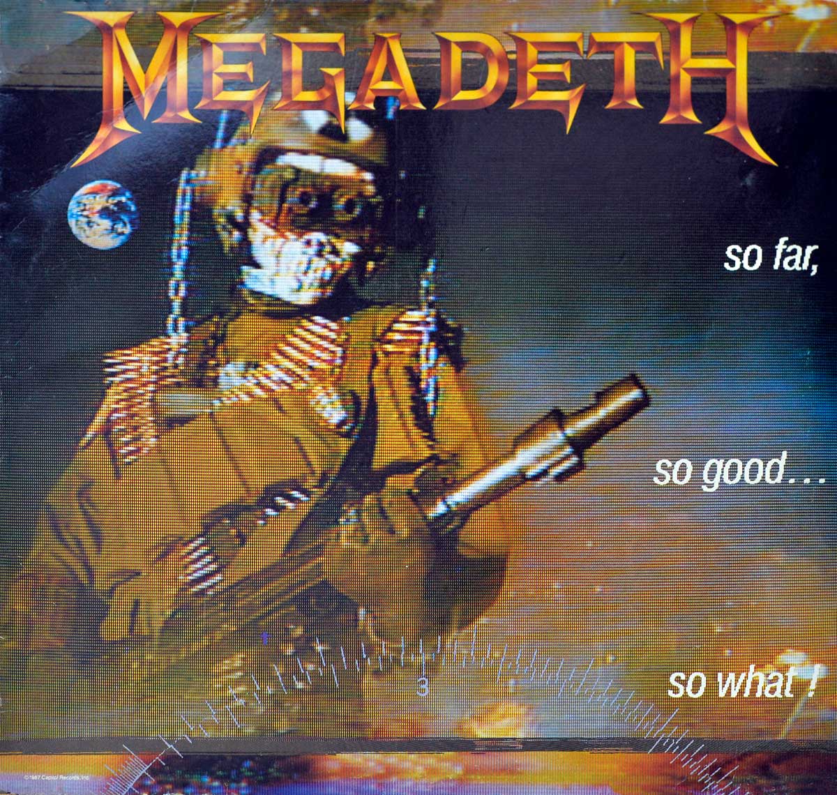 Large Album Front Cover Photo of MEGADETH - So Far So Good So What ( Thrash Metal, Germany DMM ) 