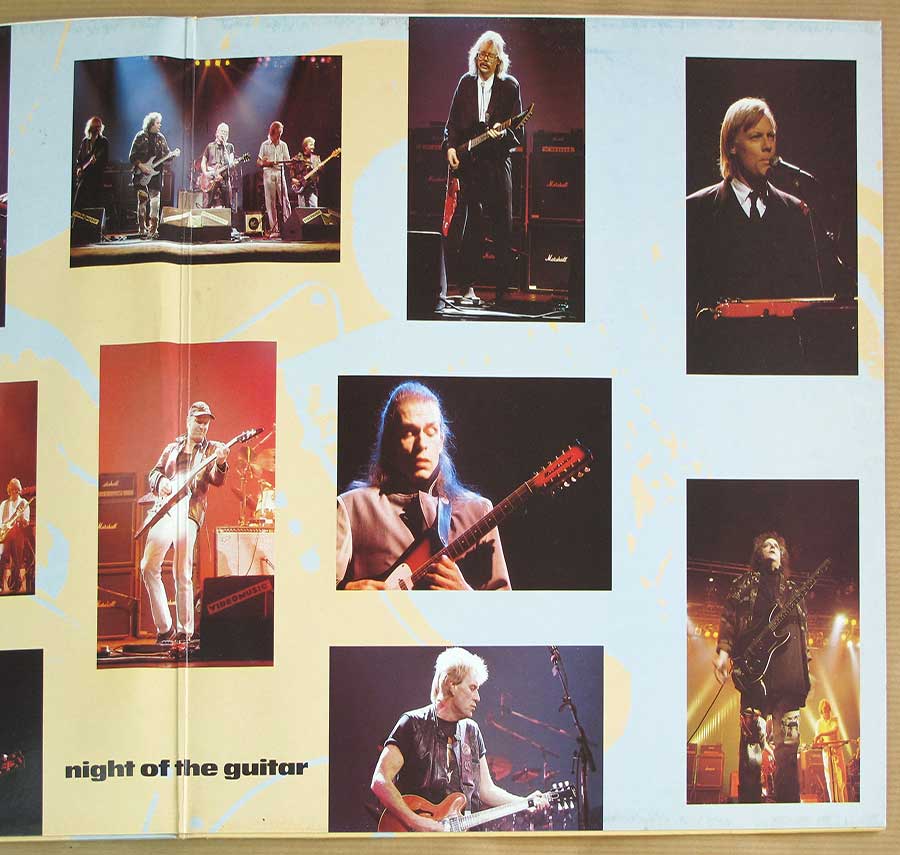Photo of the right page inside cover NIGHT OF THE GUITAR 2LP 