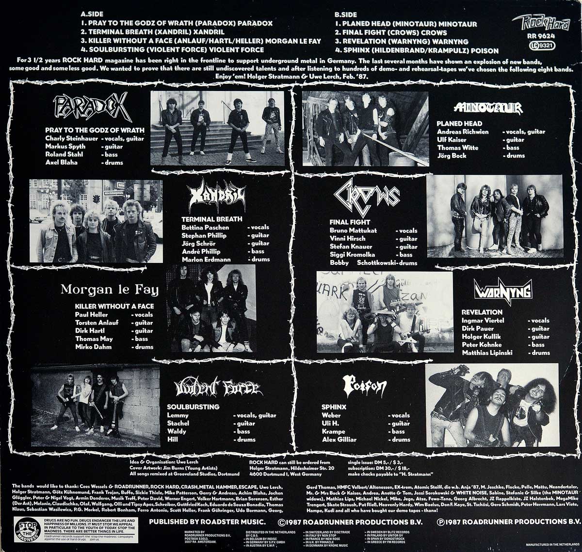 High Resolution Photo Album Back Cover of Various Artists - Teutonic Invasion https://vinyl-records.nl