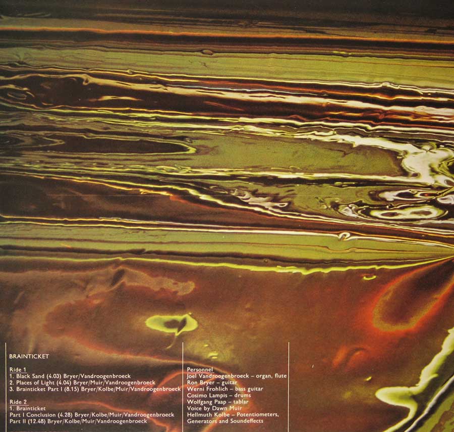 Photo of the left page inside cover BRAINTICKET - Cottonwoodhill Hallelujah Gatefold Cover 12" Vinyl LP 