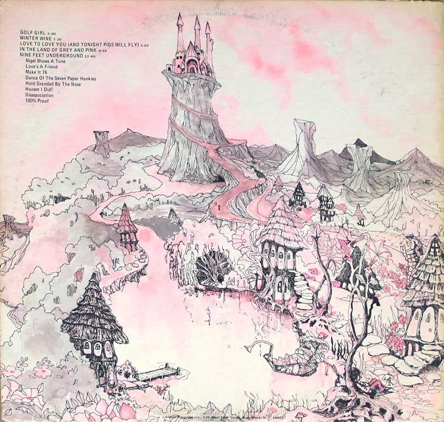 Photo of album back cover CARAVAN - In The Land Of Grey And Pink