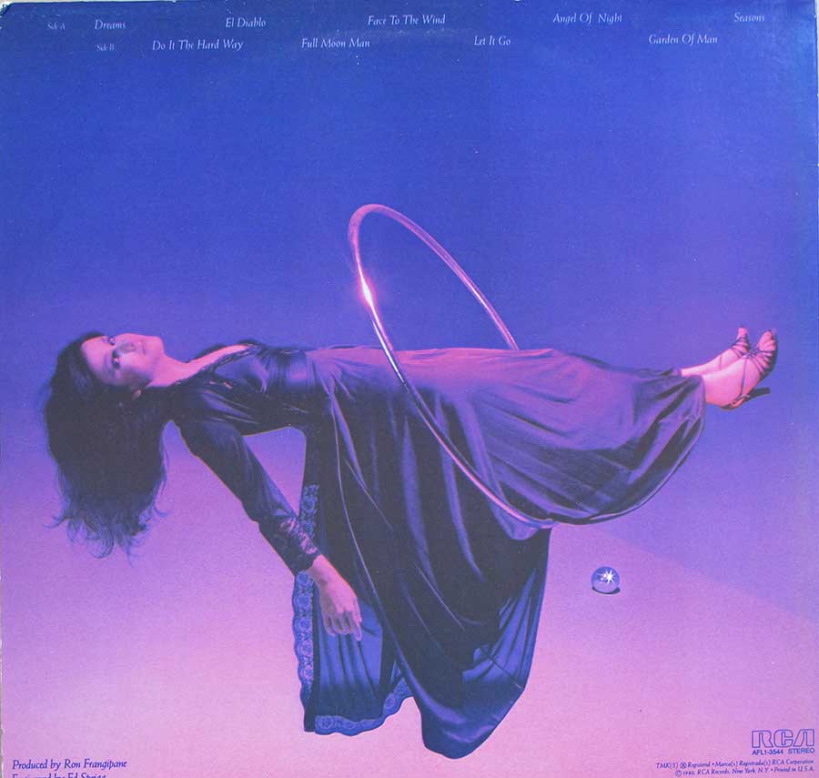 GRACE SLICK - Dreams ex-Jefferson Airplane Lyrics Sleeve Original USA 12" Lp Vinyl Album back cover