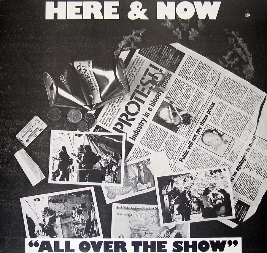 Front Cover Photo Of HERE & NOW - All Over The Show Live 12" LP Vinyl