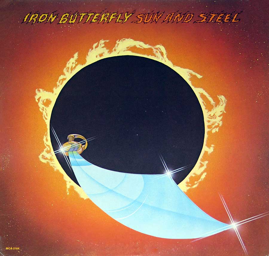 Large Hires Photo of Front Cover of Iron Butterfly - Sun and Steel   