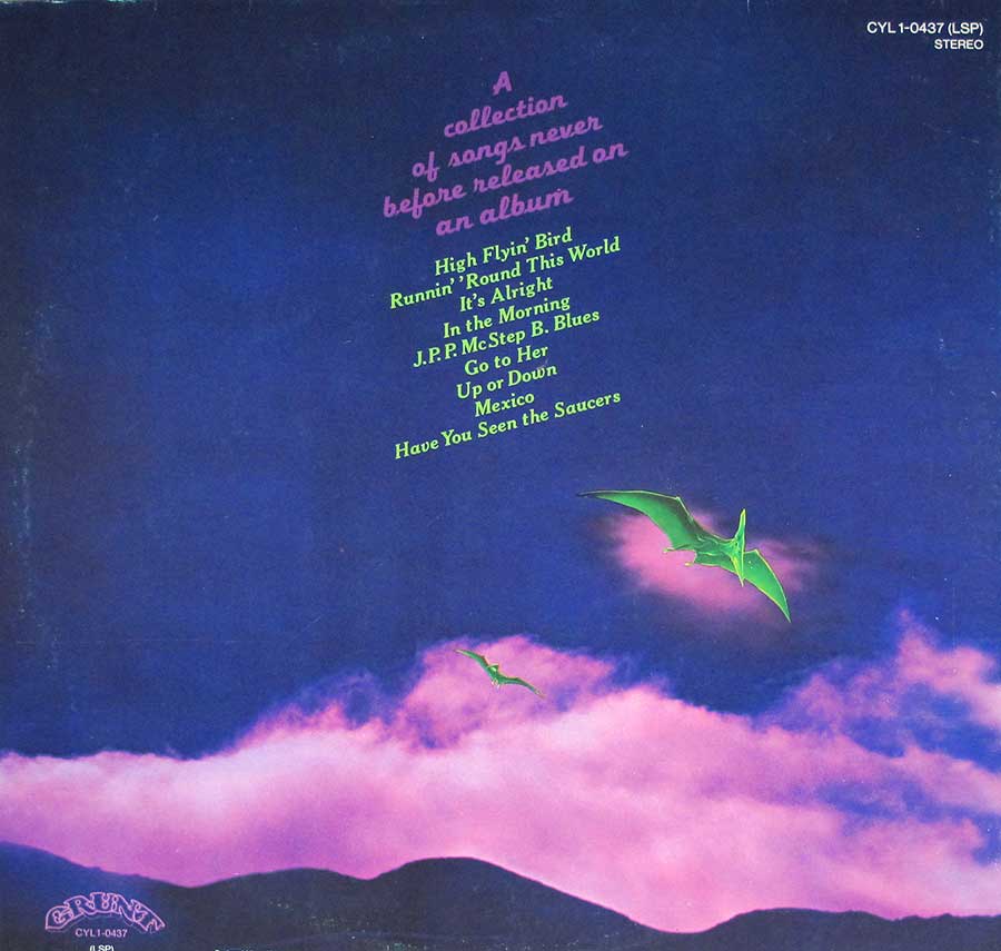 JEFFERSON AIRPLANE - Early Flight Gatefold  Cover 12" LP Vinyl Album back cover