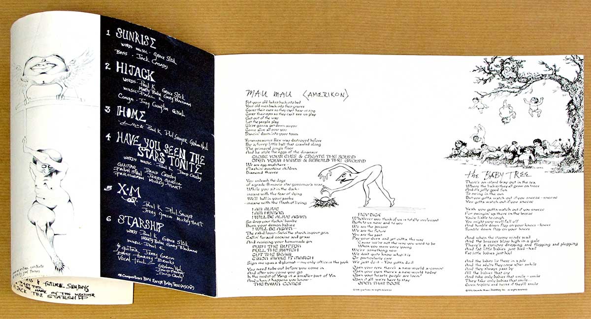 Photo of the booklet included with PAUL KANTNER - Blows Against The Empire 