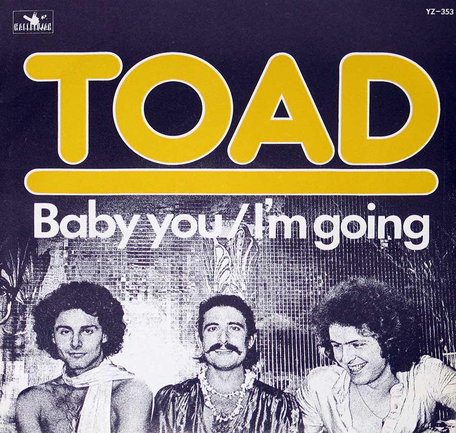 large album front cover photo of: TOAD - Baby You / I'm Going 7" Picture Sleeve Vinyl Single 