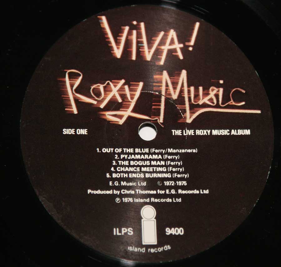 VIVA LP COVER KEYRING LLAVERO ROXY MUSIC