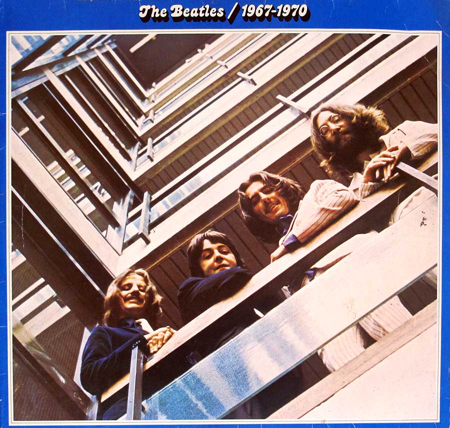 High Quality Photo of Album Front Cover  " BEATLES - 1967-1970 (Blue Album Cover) Gatefold"