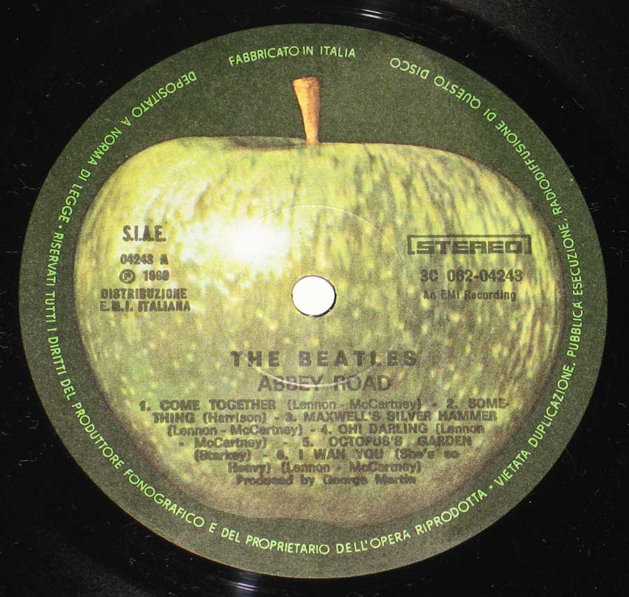 Close-up Photo of Record A-Label 