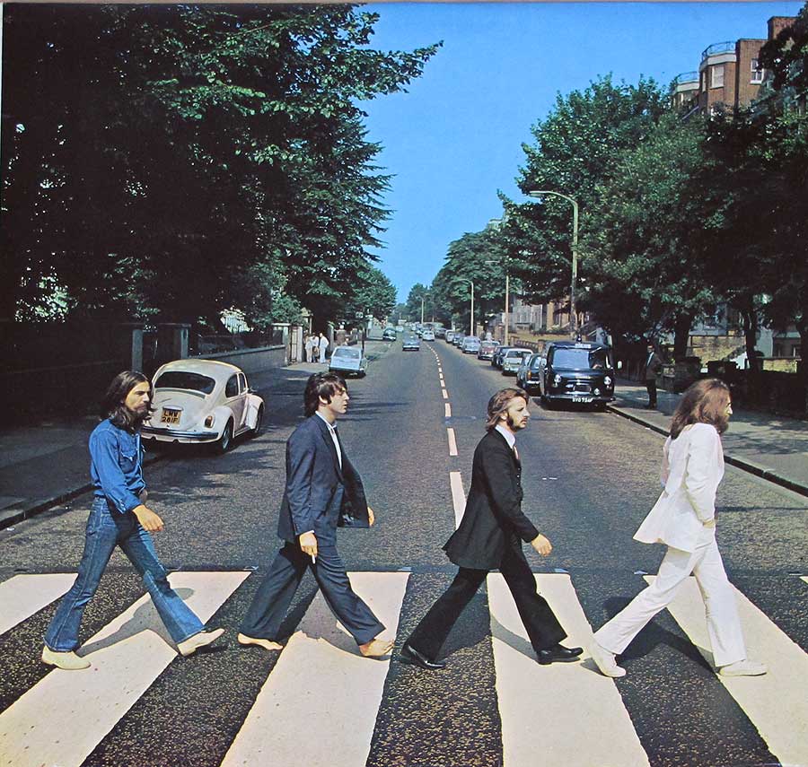 High Quality Photo of Album Front Cover  "BEATLES - Abbey Road Original UK misaligned Apple PC 7088"