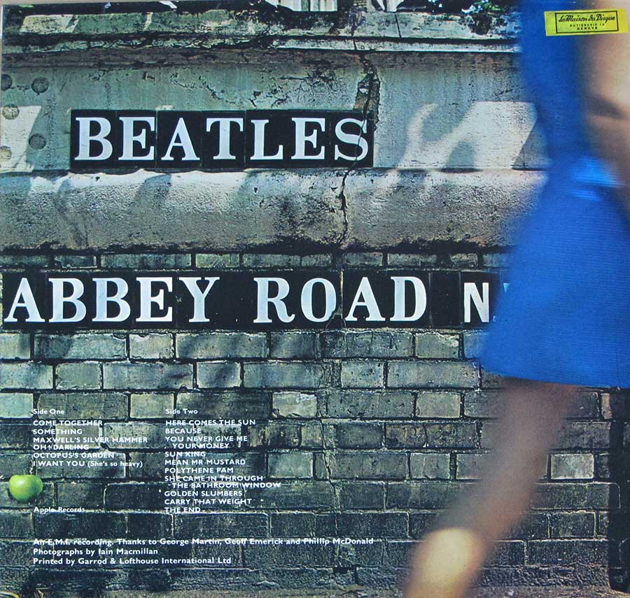 photo shows Abbey Road's album cover, wwhich clearly shows the 