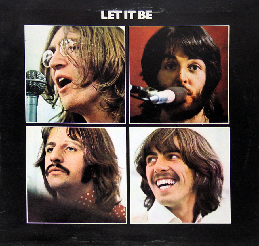 Front Cover Photo Of BEATLES - Let It Be Red Apple Logo Italian Release 12" Vinyl LP Album