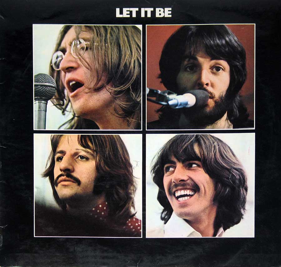 BEATLES - Let It Be Manufactured In UK YEX 773-3U 12" Vinyl LP Album front cover https://vinyl-records.nl