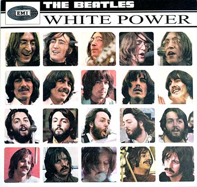 THE BEATLES - White Power (Black Vinyl) album front cover vinyl record