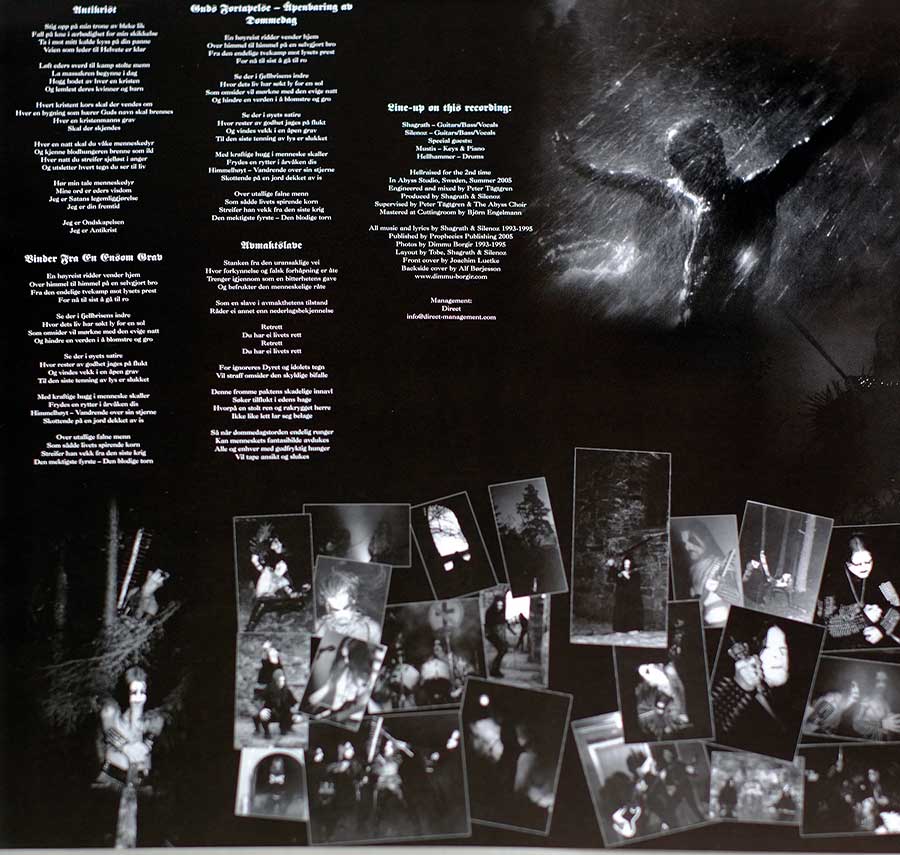 DIMMU BORGIR - Stormblast Nuclear Blast Records 12" LP VINYL ALBUM
 custom inner sleeve