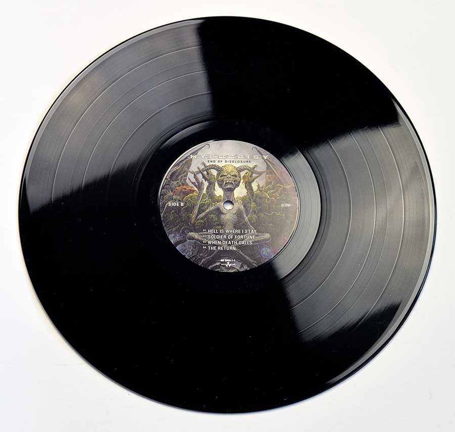 Photo of Side Two of HYPOCRISY - End of Disclosure 12" & 7" Vinyl LP Album 
