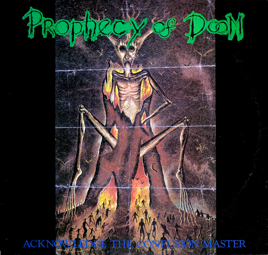 Front Cover Photo Of PROPHECY OF DOOM - Acknowledge The Confusion Master Deaf Records 12" LP ALBUM VINYL 