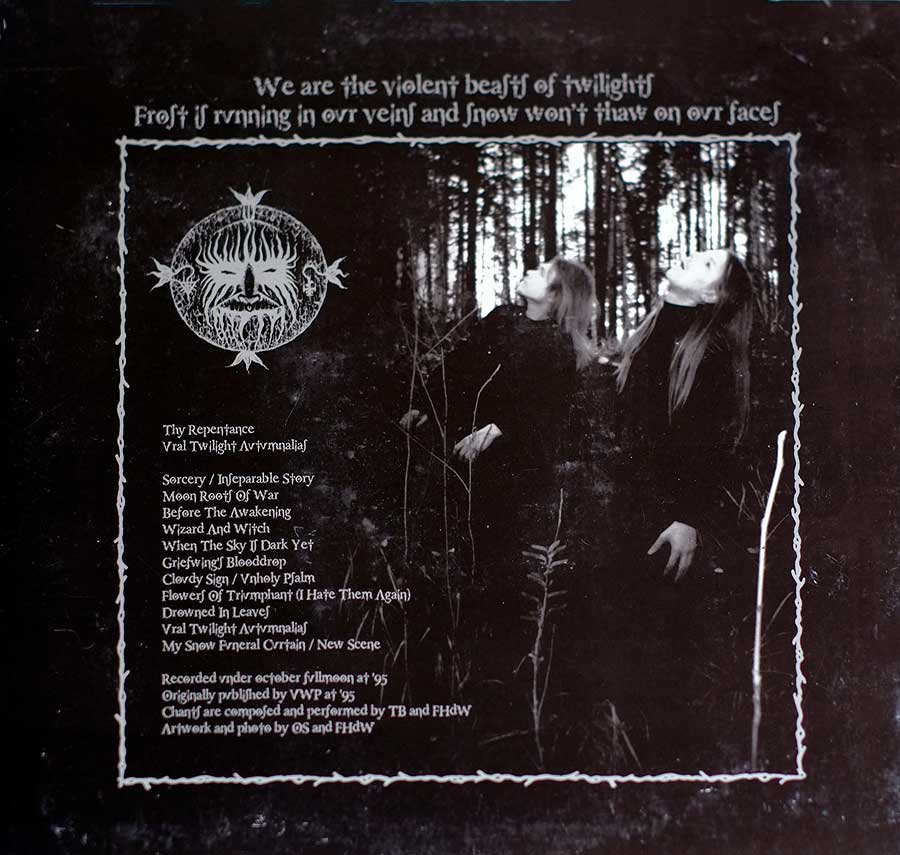 Photo of album back cover THY REPENTANCE - Ural Twilight Autumnalias