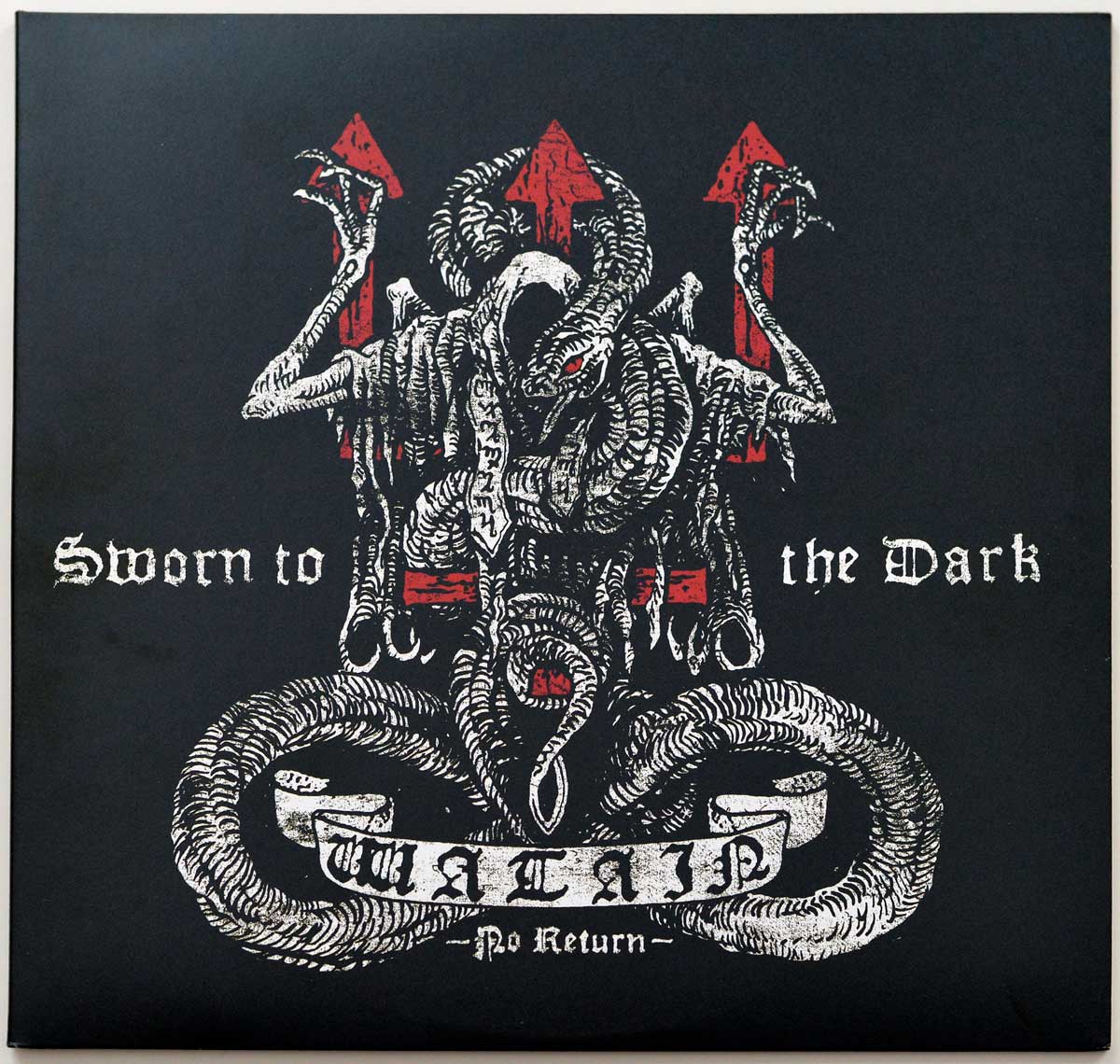 Front Cover Photo Of WATAIN - Sworn To The Dark White Vinyl 